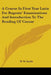 A Course In First Year Latin For Regents' Examinations And Introduction To The Reading Of Caesar by W. W. Smith