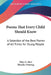 Poems That Every Child Should Know: A Selection of the Best Poems of All Times for Young People by Mary E. Burt, Blanche Ostertag