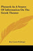 Plutarch As A Source Of Information On The Greek Theater by Roy Caston Flickinger