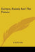 Europe, Russia and the Future by G. D. H. Cole