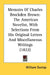 Memoirs Of Charles Brockden Brown: The American Novelist, With Selections From His Original Letters And Miscellaneous Writings (1822) by William Dunlap