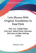 Latin Hymns With Original Translations In Four Parts: Dies Irae; Stabat Mater, Dolorosa; Stabat Mater, Speciosa; Old Gems In New Settings (1868) by Abraham Coles