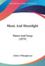 Music And Moonlight: Poems And Songs (1874) by Arthur O'Shaughnessy