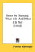 Notes On Nursing: What It Is And What It Is Not (1860) by Florence Nightingale