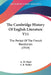 The Cambridge History Of English Literature V11: The Period Of The French Revolution (1914) by A. W. Ward, A. R. Waller
