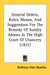 General Orders, Rules, Means, And Suggestions For The Remedy Of Sundry Abuses In The High Court Of Chancery (1831) by Anthony Hart Rawlins
