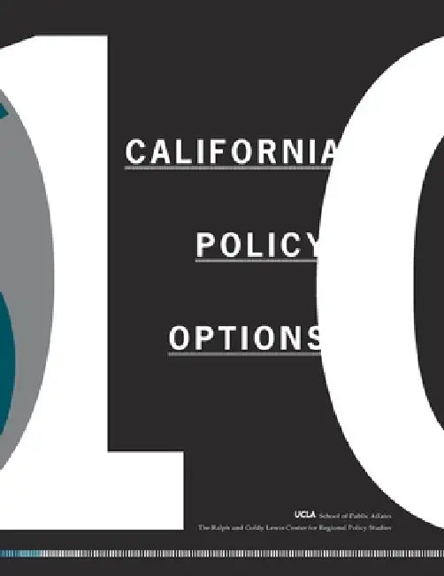 California Policy Options 2010 by Daniel Mitchell
