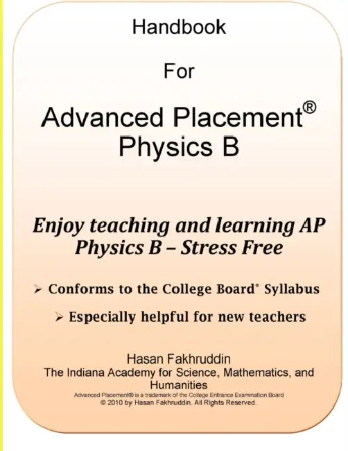 AP Physics B Handbook by Hasan Fakhruddin