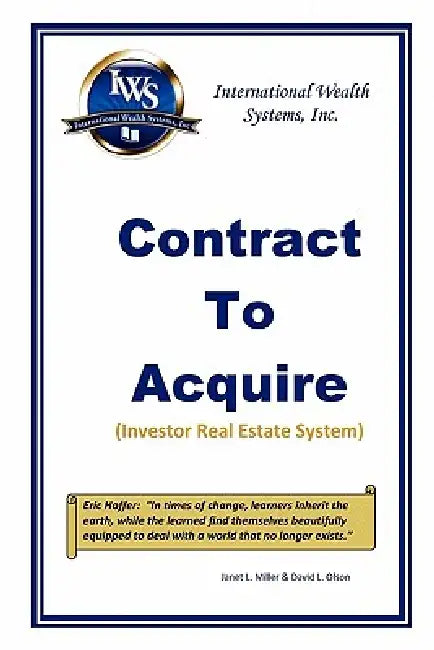 Contract To Acquire by Janet L. Miller, David L. Olson
