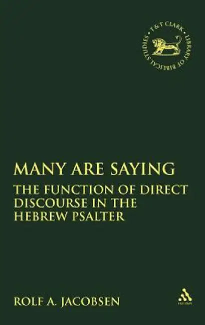 Many Are Saying by Rolf A. Jacobsen