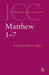 Matthew 1-7 by W. D. Davies
