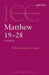 Matthew 19-28 by W. D. Davies