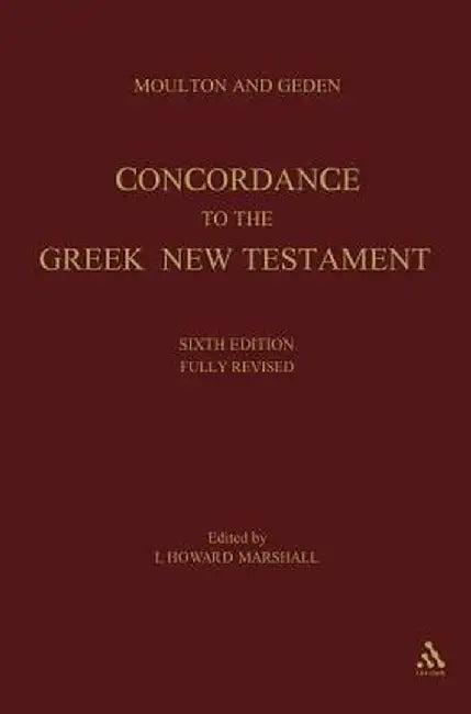 A Concordance to the Greek Testament by Alfred Shenington Geden
