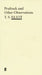 Prufrock And Other Observations by Eliot T. S