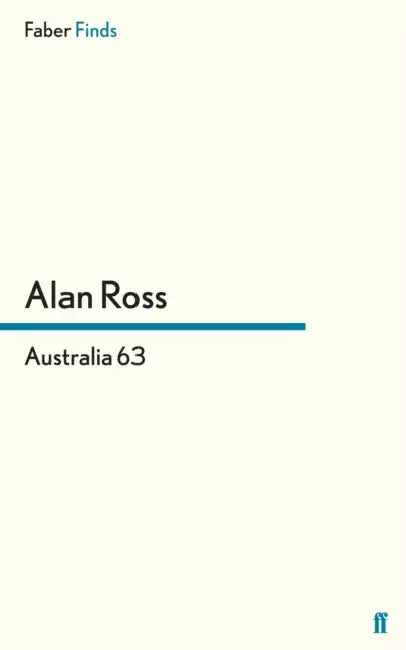 Australia 63 by Alan Ross