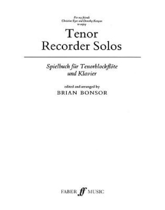Tenor Recorder Solos