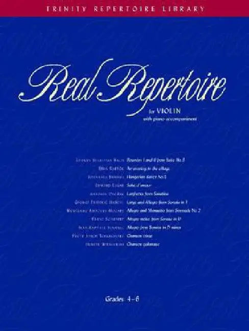 Real Repertoire for Violin by Mary Cohen