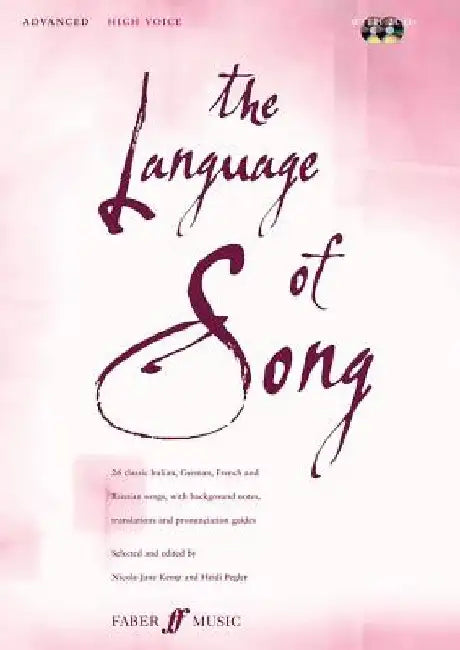 The Language of Song -- Advanced: High Voice, Book & CD by Heidi Pegler