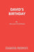 David's Birthday by Gillian Plowman