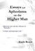 Essays and Aphorisms on the Higher Man by Emile Benoit