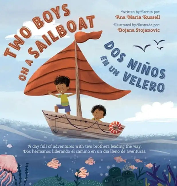 Two Boys on a Sailboat by Ana M. Russell