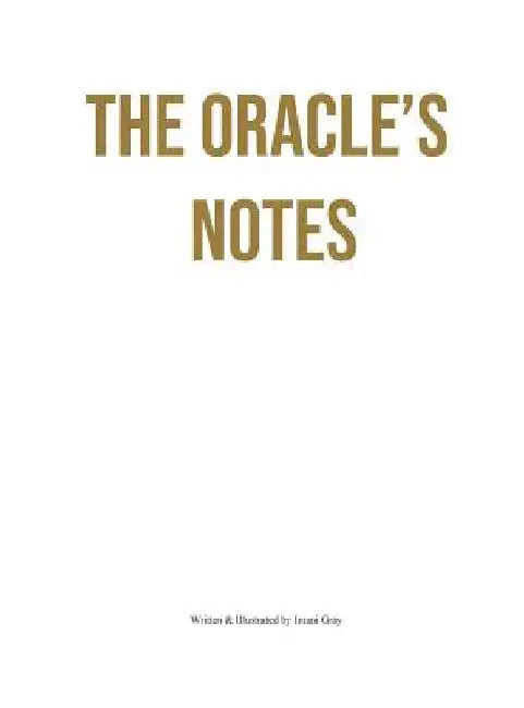 The Oracle's Notes by Imani Nadia Gray
