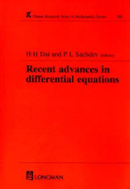 Recent Advances in Differential Equations by H-H Dai