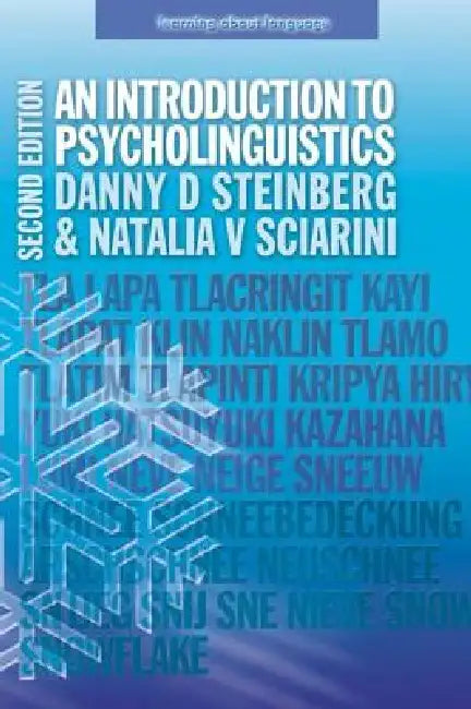 An Introduction to Psycholinguistics by Danny D. Steinberg