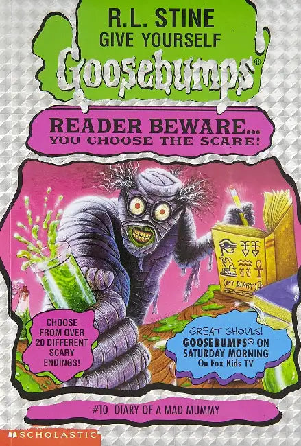 GYGB #10 Diary Of A Mad Mummy by R L Stine