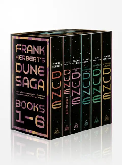 Frank Herbert's Dune Saga 6-Book Boxed Set: Dune, Dune Messiah, Children of Dune, God Emperor of Dune, Heretics of Dune, and Chapterhouse: Dune by Frank Herbert