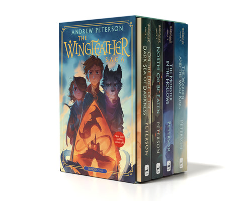 Wingfeather Saga Boxed Set: On the Edge of the Dark Sea of Darkness; North! or Be Eaten; The Monster in the Hollows; The Warden and the Wolf King by Andrew Peterson