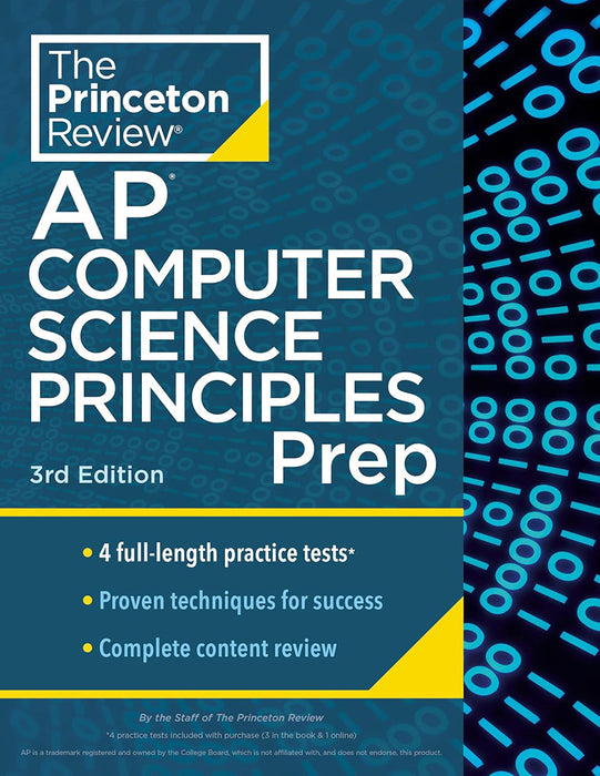 Princeton Review AP Computer Science Principles Prep, 2024: 4 Practice Tests + Complete Content Review + Strategies & Techniques