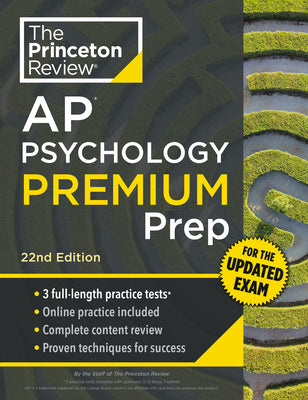 Princeton Review AP Psychology Premium Prep, 22nd Edition: 5 Practice Tests + Complete Content Review + Strategies & Techniques by The Princeton Review