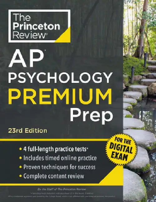 Princeton Review AP Psychology Premium Prep 23rd Edition: 4 Practice Tests + Digital Practice 