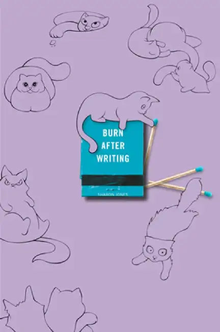 Burn After Writing (Pink with Cats) by Sharon Jones