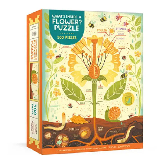 What's Inside a Flower? Puzzle: Exploring Science and Nature 500-Piece Jigsaw Puzzle Jigsaw Puzzles for Adults and Jigsaw Puzzles for Kids by Rachel Ignotofsky