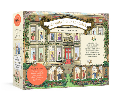 The World of Jane Austen: A Conversation Puzzle: 500-Piece Puzzle: Jigsaw Puzzle for Adults by Jacqui Oakley