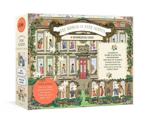 The World of Jane Austen: A Conversation Puzzle: 500-Piece Puzzle: Jigsaw Puzzle for Adults by Jacqui Oakley