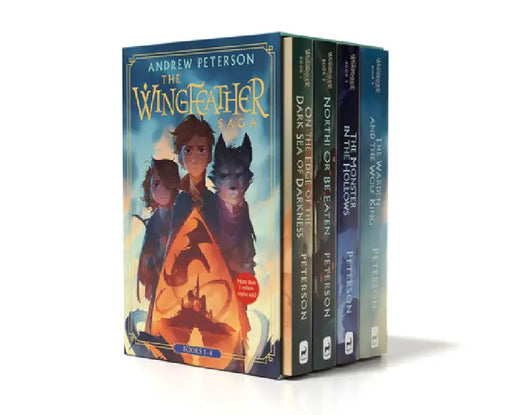 Wingfeather Saga Boxed Set: On the Edge of the Dark Sea of Darkness; North! or Be Eaten; The Monster in the Hollows; The Warden and the Wolf King by Andrew Peterson
