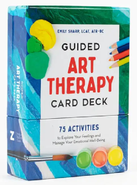 Guided Art Therapy Card Deck: 75 Activities to Explore Your Feelings and Manage Your Emotional Well-Being by Emily Sharp