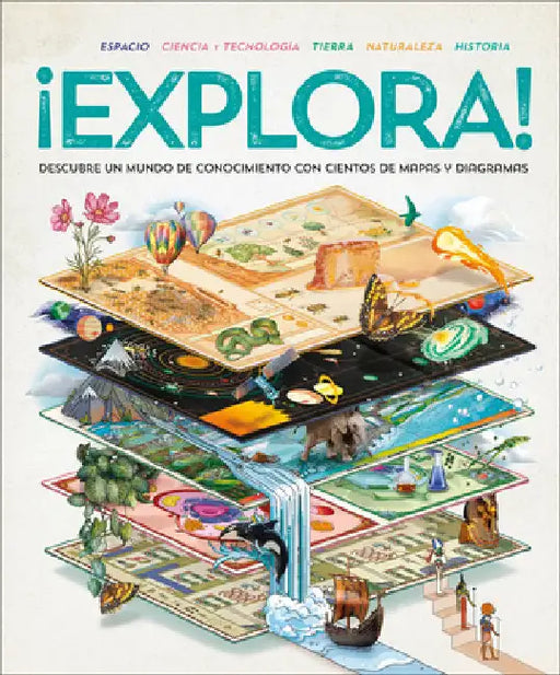 ¡Explora! (Explore): Descubre Un Mundo de Conocimiento Con Cientos de Mapas Y Diagramas by Dk