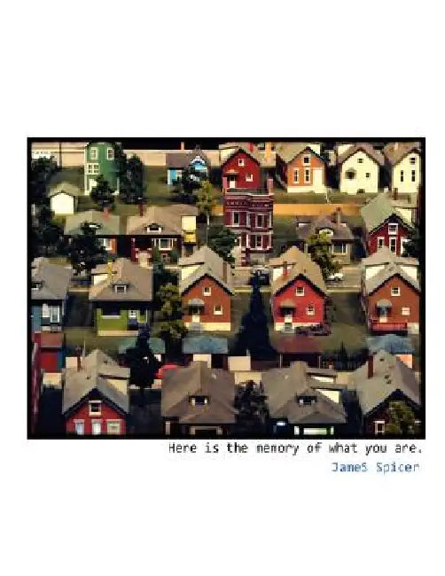 Here Is the Memory of What You Are. by James Spicer
