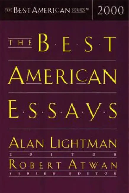 The Best American Essays 2000 by Robert Atwan
