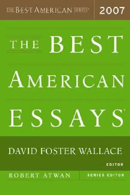 The Best American Essays by David Foster Wallace