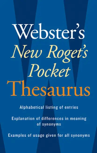 Webster's New Roget's Pocket Thesaurus by Webster's New World College Dictionaries