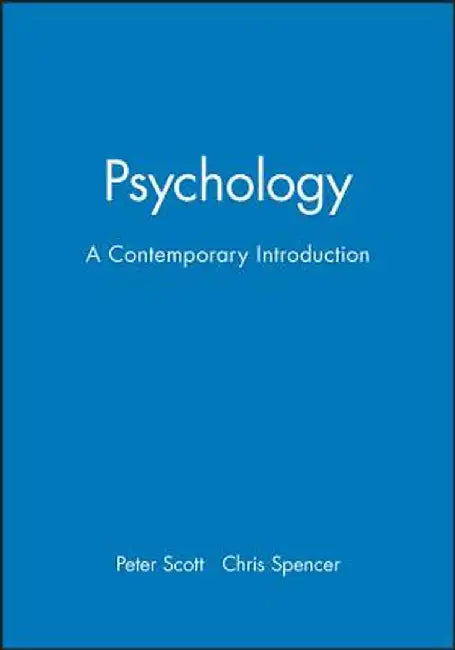 Psychology: A Contemporary Introduction by Peter Scott