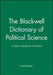 Blackwell Dictionary Political Science by Frank Bealey