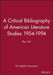 A Critical Bibliography of American Literature Studies 1954-1994: Box Set by The English Association