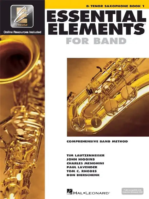 Essential Elements for Band - BB Tenor Saxophone Book 1 with Eei [With CDROM and CD (Audio) and DVD] by Hal Leonard Corp