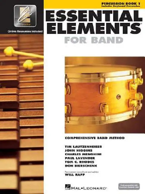 Essential Elements for Band - Percussion/Keyboard Percussion Book 1 with Eei (Book/Online Audio) by Hal Leonard Corp